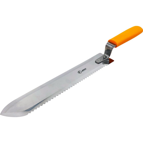 Нож для распечатывания рамок JERO с серрейторной односторонней заточкой,  пластиковая ручка, длина лезвия 280 мм, ширина 48 мм